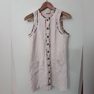 Sezane Villa Dress Écru. - Size 36/4- worn and washed 1x